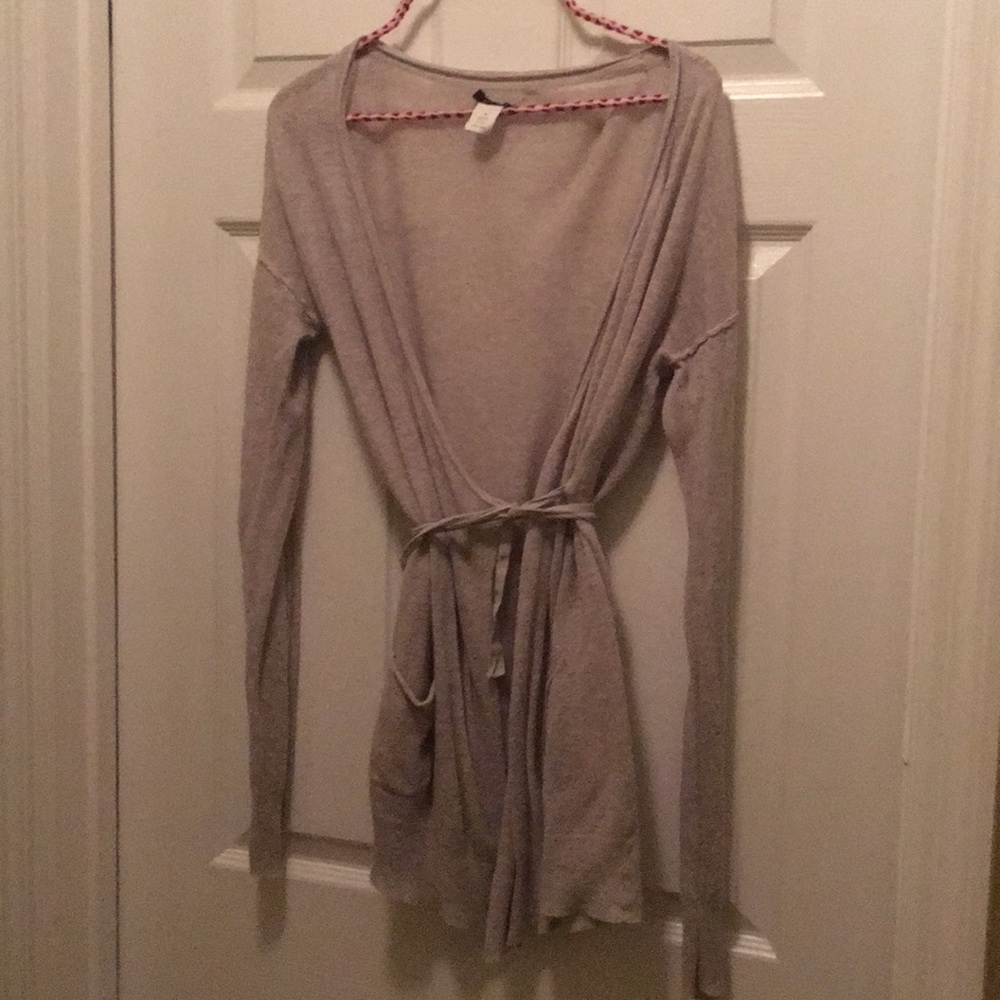 J Crew wrap around long cardigan